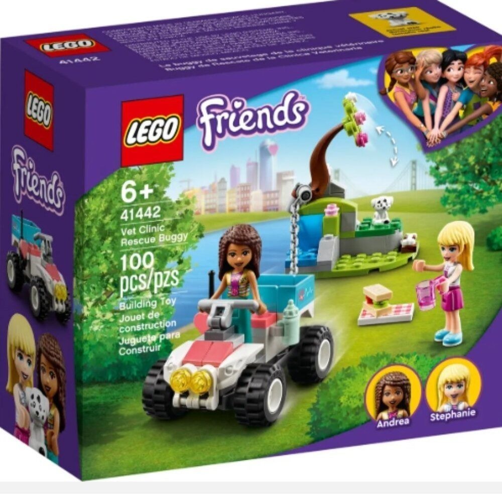 Lego Friends Vet Clinic Rescue Buggy 41442 Incomplete Andrea Stephanie